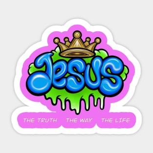 Jesus Is King Sticker